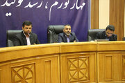 نشست خبری مدیران پاسخگو در سالن شهید قاضی استانداری فارس با حضور دکتر راستیار