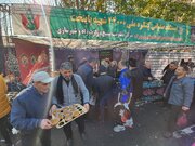 ببینید| برپایی موکب مرکز بسیج وزارت راه و شهرسازی در مراسم تشیع ۱۱۰ شهید گمنام
