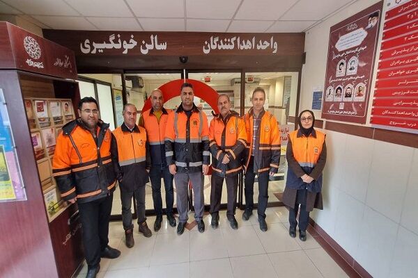 اهداء خون توسط کارکنان اداره کل راهداری و حمل و نقل جاده ای مازندران مازندران