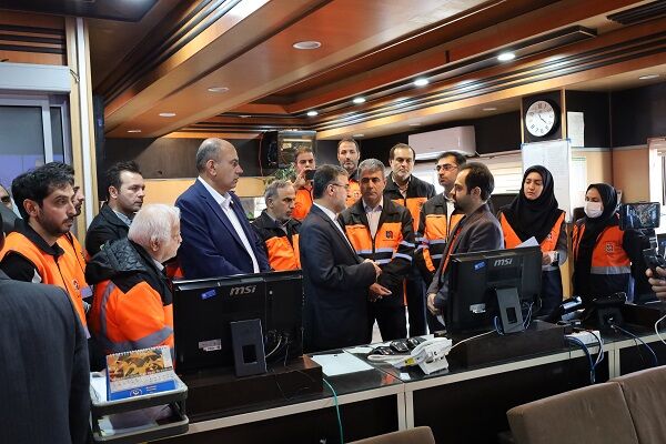 بازدید استاندار از مرکز مدیریت راههای مازندران مازندران