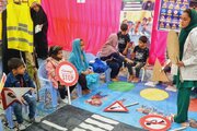 برپايی نمايشگاه آموزش های ترافيكی ويژه كودكان و نوجوانان به مناسبت روز راهدار