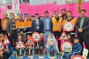 برپايی نمايشگاه آموزش های ترافيكی ويژه كودكان و نوجوانان به مناسبت روز راهدار