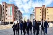 بازدید معاون وزیر راه و شهرسازی از پروژه های نهضت ملی مسکن شهر بجنورد در خراسان شمالی