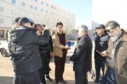 بازدید خبرنگاران و رسانه های کشوری از آخرین وضعیت پروژه ۵۸۴ واحدی ثمین ۲ و مصاحبه با مهندس گلشنی مدیرکل دفتر فنی معاونت هماهنگی امور عمرانی استانداری زنجان در خصوص پروژه های نهضت ملی مسکن