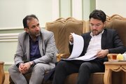 ببینید | دیدار معاون وزیر راه و شهرسازی و مدیر عامل سازمان ملی زمین و مسکن با استاندار خراسان رضوی