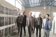 بازدید مدیرکل راه و شهرسازی خراسان شمالی از واحد تولیدی احداث کابین آسانسور