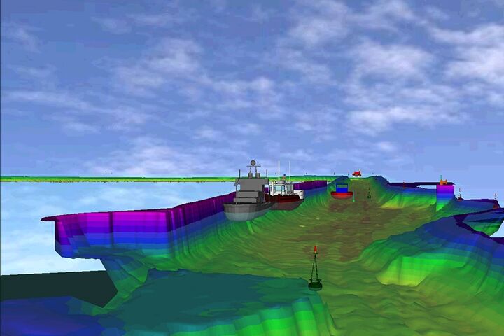 اجرای ۵ هزار کیلومتر هیدروگرافی چندپرتویی در بنادر جنوبی هیدروگرافی چند پرتویی