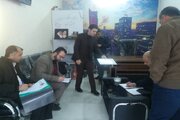 بازدید اعضای کارگروه بازار املاک از بنگاههای مشاور املاک بجنورد در خراسان شمالی