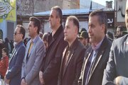 حضور مدیرکل و کارکنان ادارهکل راه و شهرسازی خراسان شمالی در مراسمات محوری به مناسبت ۱۲ بهمن