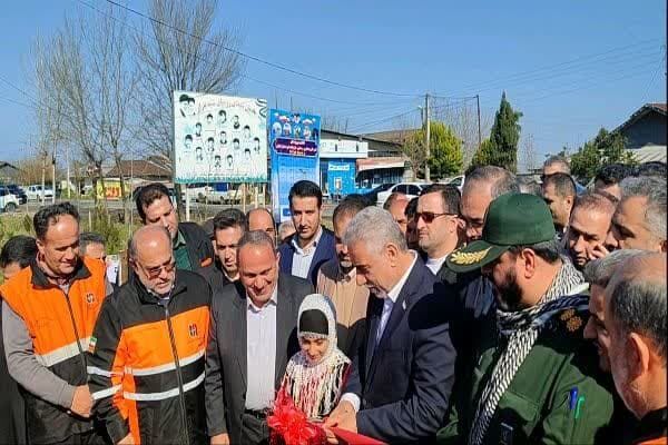 ۸۷ پروژه راهداری و حمل و نقل جادهای گیلان با حضور استاندار به بهرهبرداری رسید افتتاح پروژه