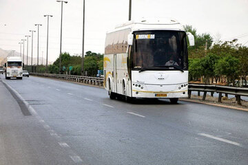 افزایش ۲۳ درصدی تردد اتوبوس در استان مرکزی در شبانه‌روز گذشته