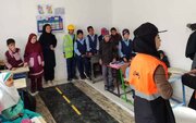 ببینید|برگزاری دوره های آموزشی ویژه مدارس حاشیه راه و راکبین موتور سوار در روستاهای خراسان جنوبی