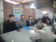 ببینید| استقرار میز ارتباطات مردمی اداره کل راه و شهرسازی خوزستان در مصلی نماز جمعه اهواز