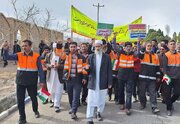 ببینید|حضور پرشور همکاران راهداری و حمل و نقل جاده ای خراسان جنوبی در راهپیمایی شکوهمند 22 بهمن ماه
