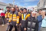 ببینید|حضور پرشور همکاران راهداری و حمل و نقل جاده ای خراسان جنوبی در راهپیمایی شکوهمند 22 بهمن ماه
