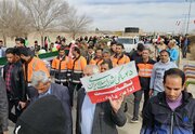 حضور پرشور همکاران راهداری و حمل و نقل جاده ای خراسان جنوبی در راهپیمایی شکوهمند 22 بهمن ماه