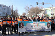 ببینید|حضور پرشور مدیران و کارکنان اداره کل راهداری و حمل و نقل جاده ای استان کرمانشاه در چهل و پنجمین جشن انقلاب