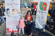 راهپیمایی ۲۲ بهمن از غرفه اداره‌کل راهداری و حمل و نقل جاده‌ای استان البرز