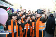 ببینید | غرفه وزارت راه و شهرسازی در مسیر راهپیمایی ۲۲ بهمن