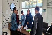 بازدید اعضای گشت تنظیم و کنترل بازار مسکن از بنگاه های مشاور املاک بجنورد در خراسان شمالی
