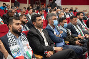 ببینید| برگزاری مراسم جهاد تبیین با موضوع انتخابات و یادواره 124 شهید کارمند استان خوزستان