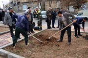 پویشی فرهنگی در روز ملی درختکاری با شعار (نهال نو ،خانه نو ،با دست تو ،برای تو ) در کرمانشاه