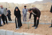 آیین درختکاری پروژه نهضت ملی مسکن چهارمحال و وبختیاری