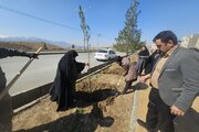 ببینید| پویش "نهال نو خانه نو" همزمان با هفته درختکاری در استان خراسان جنوبی
