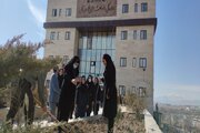 مشارکت بانوان شاغل در اداره کل راه و شهرسازی خراسان شمالی در پویش ملی نهال نو ، خانه نو،با دست تو و برای تو