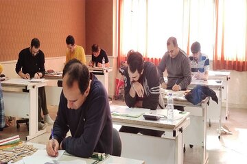 برگزاری آزمون ورود به حرفه مهندسان، کاردانهای فنی ساختمان و معماران تجربی در استان خراسان شمالی - روز دوم
