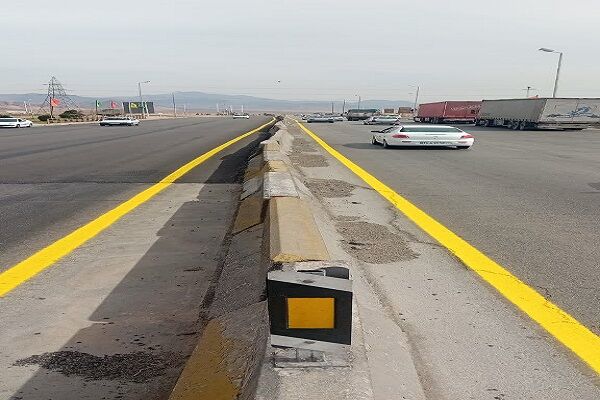 عملیات خطکشی کمربندی سمنان انجام شد خط کشی کمربندی سمنان