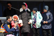 استقبال کودکان از جشن و مسابقه ایستگاه پویش چشم به راهیم استان کرمانشاه
