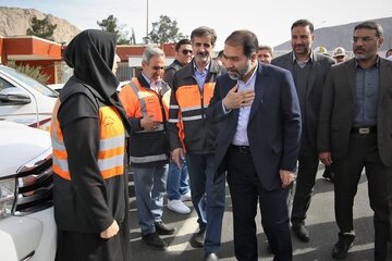 بازديد استاندار اصفهان از ایستگاه های راهداری و آماده باش راهداران و پويش چشم به راهيم