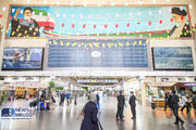 ببینید| ایستگاه راه آهن تهران در نوروز 1403