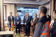 بازدید استاندار از مرکز مدیریت راههای استان کرمانشاه،