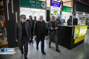 ببینید| بازدید معاون حملونقل وزیر راه و شهرسازی از فرودگاه بینالمللی مهرآباد تهران