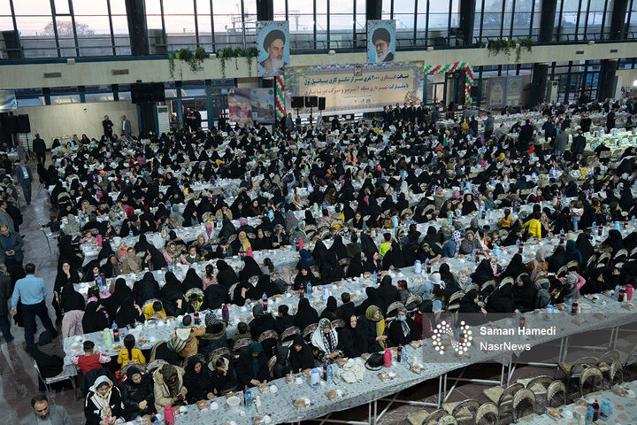 افطاری ۲ هزار نفری در راه آهن تبریز   راه آهن تبریز