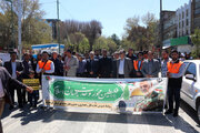 ببینید|حضور پرشور کارکنان اداره کل راهداری و حمل و نقل جاده ای استان کرمانشاه در راهپیمایی روز جهانی قدس