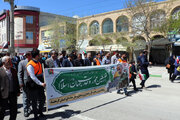 ببینید|حضور پرشور کارکنان اداره کل راهداری و حمل و نقل جاده ای استان کرمانشاه در راهپیمایی روز جهانی قدس