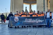 حضور معاون وزیر و پرسنل راهداري و حمل و نقل جاده اي در مراسم تشییع پیکر شهید محمدرضا زاهدی گلزار شهدای اصفهان