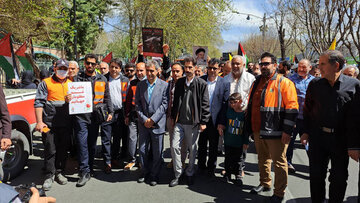 ببینید|حضور راهداران استان البرز در مراسم راهپیمایی روز جهانی قدس