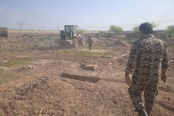 رفع تصرف بیش از ۱۲۴ هزار متر مربع از اراضی خوزستان در ایام نوروز
