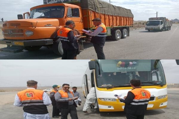 طرح کنترل و نظارت بیش از ۱۸۰۰  دستگاه ناوگان حمل ونقل عمومی جاده ای سیستان و بلوچستان در ایام نوروز ۱۴۰۳ طرح کنترل و نظارت بر ناوگان حمل و نقل جادهای سیستان و بلوچستان