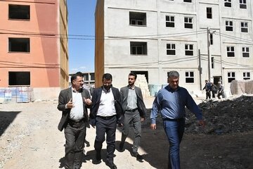 بازدید مدیرکل راه و شهرسازی استان از پروژه نهضت ملی مسکن سمنان