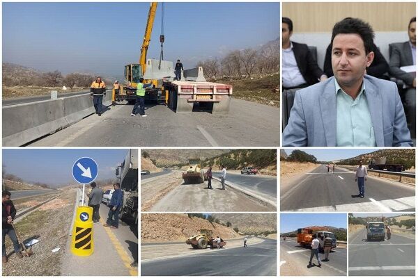 ایمن سازی گردنه مله شبانان در محور خرم آباد_کوهدشت ایمن سازی