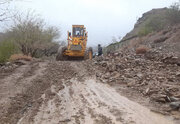 ببینید| اجرای عملیات ترمیم خسارات بعد از سیلاب در سطح محورهای خراسان جنوبی
