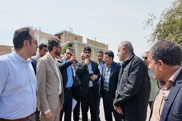 بازدید از پروژه های نهضت ملی مسکن شهرستان رستم - فارس