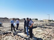 ببینید| بازدید نمایندگان سازمان ملی زمین و مسکن از پروژه ها و طرح های آماده سازی سایت های طرح نهضت ملی مسکن در شمال سیستان و بلوچستان