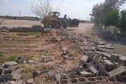 رفع تصرف فوری ۲۰ هزار متر مربع از اراضی دولتی در گتوند