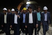 ببینید| بازدید مدیر کل راه و شهرسازی خراسان رضوی در معیت استاندار خراسان رضوی از مسیر مترو مشهد-گلبهار-چناران